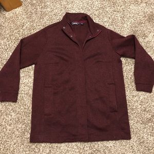 Maroon zipper jacket - 1X